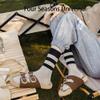 2 Pairs Of Fall And Winter Bar Thermal Socks Sports Socks Soft Simple Cotton Women's Socks view 3