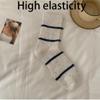 1 Pair Of Striped Socks Women's Mid-calf Socks Thickened Warm Stacked Socks Fall And Winter Stockings view 4