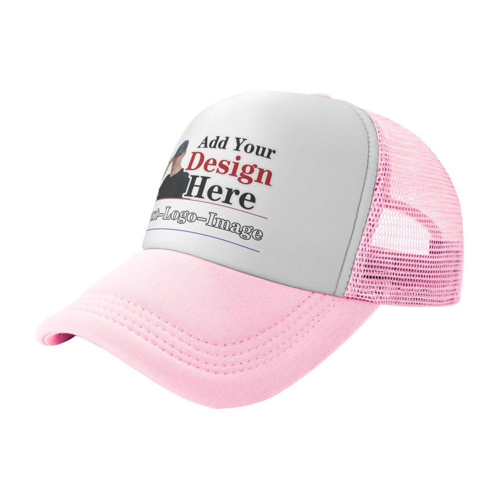 Custom Hat for Men Women Personalized Customize Team Logo Text Image Customized Pink Hats Unisex Sport Baseball Caps