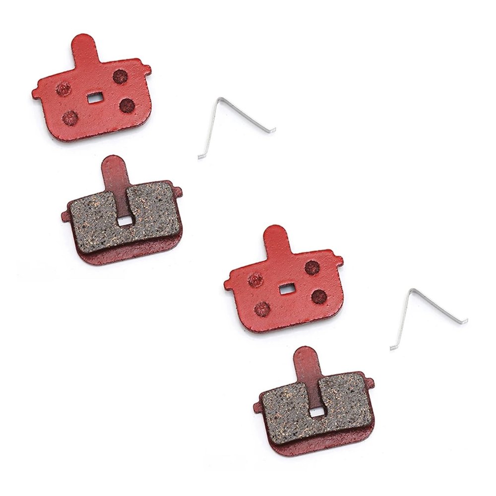 Brake Pads Compatible with Kugoo G Booster Electric Scooter Rectangular Hollow Brake Calipers Semi Metal Cycling Parts 1 Pair (Color : 2 Pair semi Metal)