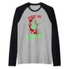 Vintage Ghost Skeleton Guitar Keep on Rockin Rocker Gothic Raglan Baseball Tee view 1