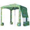 AMMSUN Beach Cabana, 6.2'6.2' Beach Canopy, Easy Set up and Take Down, Cabana Tent with Sand Pockets, Instant Sun Shade with Side Wall, Banana view 1