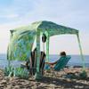 AMMSUN Beach Cabana, 6.2'6.2' Beach Canopy, Easy Set up and Take Down, Cabana Tent with Sand Pockets, Instant Sun Shade with Side Wall, Banana view 4