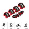 CWTD Kid Roller Skating Skateboard Knee Elbow Wrist Protective Sport Pad Gear Red view 2