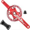 MDybf 170mm Mountain Bike Crankset Hollow Integrated MTB Crank Arm Set 104/64BCD 32T/34T/36T/38T Chainring with view 1