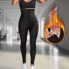 Trousers Slimming Running Trousers Hot Thermal Sweat Pants Trousers Sweat Sweat Jogging Bottoms Women Ladies Sauna Suits (Color : Black, Size : Large) view 4
