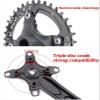 MDybf Mountain Bike Crankset 104/64BCD MTB Square Taper Crankset 170mm Crank Arm Set 32T 34T 36T 38T Single Chainring Aluminum Alloy (Color : Red, Size : 32T) view 2