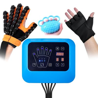 BAUSATZ Rehabilitation Robotic Gloves for Stroke Recovery-Multiple Training ModesCustom Settings Finger Rehab TrainerStroke Recovery Equipment (Left Hand-Large)