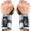 IPOW 18'' Professional Wrist Wraps for Weightlifting 2 Pack, IPF Approved, Heavy Duty Gym Wrist Straps with Thumb Loop, Wrist Support for Men & Women, Green