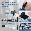 IPOW 18'' Professional Wrist Wraps for Weightlifting 2 Pack, IPF Approved, Heavy Duty Gym Wrist Straps with Thumb Loop, Wrist Support for Men & Women, Green view 4