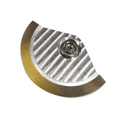 1/2 PCS Watch Movement Automatic Hammer Rotor Pendulum Weight for 7750 7751 7753 Mechanical Watch Movement Repair Tool Parts (Color : Stripe with Plate, Size : 2 PCS)