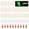 NUEAYMS 50 Pcs Fishing Fluorescent Light Stick Rod Tip Glow Sticks Night Fishing Small Glow Sticks Lightstick Replacement Night Fishing Green Fluorescent Light view 2