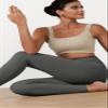ODODOS 2-Pack Buttery Soft Lounge Yoga Leggings for Women 7/8 Length 25" High Waist Yoga Pants, Black+Charcoal, XX-Large view 2