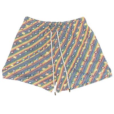 BOOMLEMON Mens Mesh Graphic Print Shorts Casual Workout Cool Shorts Gym Basketball Running Short Pants(Dots Fade Color S)