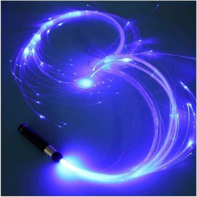 Fiber Optic Whip 6Ft LED Whip Dance, Disco Dance Whip, USB Rechargeable, for Rave Party, Music Festival, Stage Show and Carnival Activities