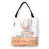 YUKILUKA Cute Watercolor Excavator Digger Canvas Tote Bag For Women School Grocery Bag Cotton Cloth Beach Totes Gift For Kids Girl view 1