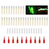 NUEAYMS 50 Pcs Fishing Fluorescent Light Stick Rod Tip Glow Sticks Night Fishing Small Glow Sticks Lightstick Replacement Night Fishing Green Fluorescent Light view 1