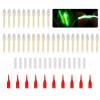 NUEAYMS 50 Pcs Fishing Fluorescent Light Stick Rod Tip Glow Sticks Night Fishing Small Glow Sticks Lightstick Replacement Night Fishing Green Fluorescent Light view 3