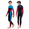 WYYHAA Wetsuit for Youth Boys, 2.5Mm Neoprene Full Long Sleeve Swimsuits, One Piece Front Zip Diving Suit for Swimming Skiing Surfing,Blue,16 view 1