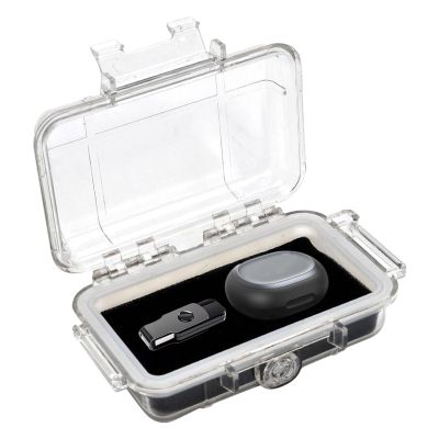 DUDOK Protective Dry Case, Water Resistant Transparent Storage Box, Dry Container with Carabiner, Outdoor Watertight Case with Sturdy Locking Mechanism, Portable Stowaway for Mountaineering, Picnic