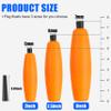 SILANON Peg Floats Fishing Bobbers,Foam Cigar Fishing Floats Bobbers Catfish Floats Slip Fishing Cork Bobbers with Pipe Plug for Catfish Santee Rig Freshwater Saltwater Fishing view 3