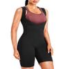 Junlan Sauna Suit for Women Full Body Sweat Jumpsuit for Working Out(Black,Medium) view 3