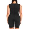 Junlan Sauna Suit for Women Full Body Sweat Jumpsuit for Working Out(Black,Medium) view 4