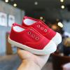 Little Boys Girls Canvas Sneakers Canvas Low Top Breathable Shoes Lace up Non Slip Soft Casual Walking Shoes (Red, 9 Little Child) view 3