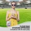 Clear Purse for Women, Clear Crossbody Bag for Stadium Events with Removable Straps for Concert Sport Beach Festival(White) view 2