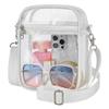 Clear Purse for Women, Clear Crossbody Bag for Stadium Events with Removable Straps for Concert Sport Beach Festival(White) view 3