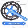 MXITA Cranksets Road Bike Crankset Square Taper Crank Arm Set 170mm 130BCD Double Chainring 53-39T Aluminum Alloy Crankset 7/8/9/10/11 view 2