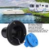 Tissting Boat Deck Fill 1.5in/38mm ABS Black Water Filler Cap - Keyless Design Marine Water Filler for Boats and Yachts, Easy to Use with Anti-Loss Chain and Secure Sealing for Marine Applications view 2