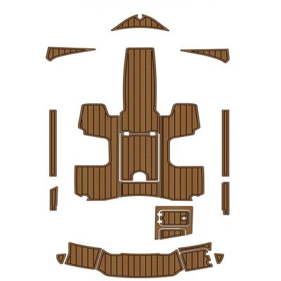 Algasan Boat EVA Faux Teak Decking Floor Compatible with 2013 Chaparral H20 Swim Step Cockpit Boat EVA Faux Foam Teak Deck Floor Pad
