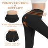 DOCUMO Fleece Lined Tights for Women Thermal Opaque Pantyhose 300D Winter Black Tights High Waisted Thick Leggings (Thick Black, X-Small) view 2