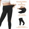 DOCUMO Fleece Lined Tights for Women Thermal Opaque Pantyhose 300D Winter Black Tights High Waisted Thick Leggings (Thick Black, X-Small) view 3