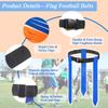 Adjustable Flag Football Belts for adult and youth, 6 Players with 18flags football flags for Family Competitions Backyard Beach Lawn Game, Outdoor Sport Training Equipment view 4