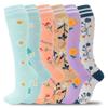fenglaoda Compression Socks for Women Men Support Circulation 6 Pairs Socks For Nurse, Travel, Flight view 1