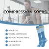 fenglaoda Compression Socks for Women Men Support Circulation 6 Pairs Socks For Nurse, Travel, Flight view 2