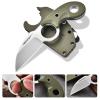 TONIFE Fixed Blade Knife, Neck Knife, with Sheath Lanyard and Clip, Full-Handle Blade Length 2.17 inches, 2.5 ounces with Sheath(Green - Satin) view 2