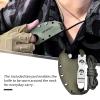 TONIFE Fixed Blade Knife, Neck Knife, with Sheath Lanyard and Clip, Full-Handle Blade Length 2.17 inches, 2.5 ounces with Sheath(Green - Satin) view 4