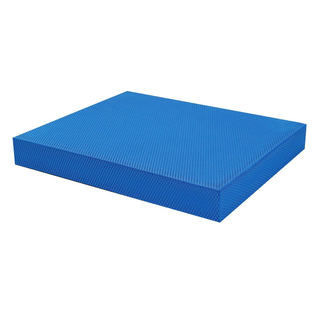 Exercise Balance Pad 15.7" x 13" x 2"Balance Foam Mat for Physical Therapy Equipment & Strength Stability Training, Slip Resistant Foam Mat for Yoga, Pilates, Meditation (Blue)