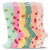 fenglaoda Compression Socks for Women Men Support Circulation 6 Pairs Socks For Nurse, Travel, Flight view 1