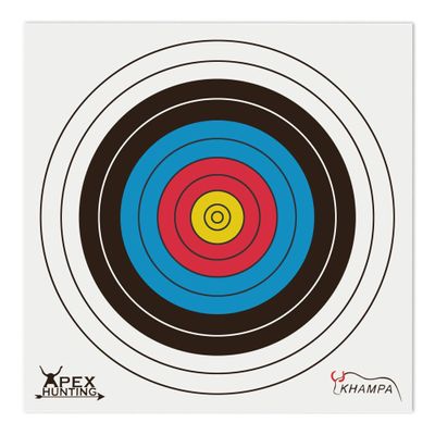 KHAMPA Archery Paper Targets - 100Pcs, 15''x15'' Bow & Arrow Targets for Practice & Match Use
