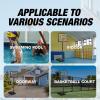 Adjustable Basketball Hoop 4.8-10ft Portable Basketball Goal for Swimming Pool, Driveway, Indoor, PC Backboard for Teens and Adults view 4