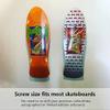 Hikeen 8 Packs Skateboard Wall Mount Skateboard Hanger for Skateboard Deck Display and Storage, Floating Effect view 4