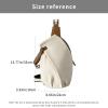 Aliuciku One Shoulder Diagonal Bag Women's Sports and Leisure Simple Large Capacity Portable Canvas Chest Bag Men (Color : White) view 2