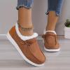 White Fur Boots Y2K Womens Snow Boots Winter Warm Ankle Booties Slip On Outdoor Fur Lined Comfortable Fashion Casual Walking Shoes for Women view 3