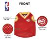 Pets First NBA Atlanta Hawks Dog Jersey, X-Small- Tank Top Basketball Pet Jersey view 4