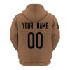 BOPOCO Custom 2023 football Camo Salute Sweatshirts Fans Personalized Hoodie Name & Number Pullover Gift for Men Women Youth S-4XL - Brown view 3