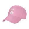 Ask Me About My Dog  Casual Baseball Cap Unisex Comfortable Sports Hat Pink Outdoor Uv Protection Sun Hats view 1